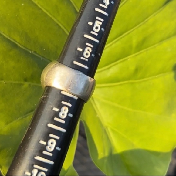 EXEX HUBEI Turquoise Sterling Silver SIZE 7.25-7.5 - Picture 4 of 5